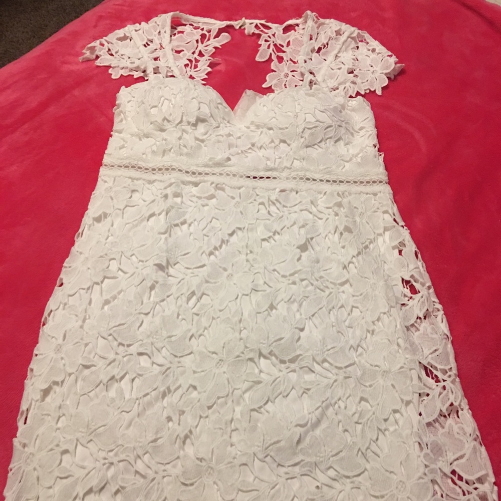 White fashion Nova dress